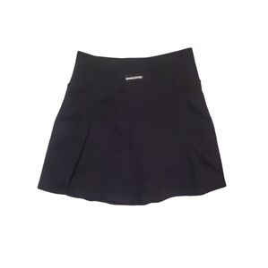 Fashion‎ Nova Sport Women's Black Ribbed Tennis Activewear Skirt w/Shorts Medium
